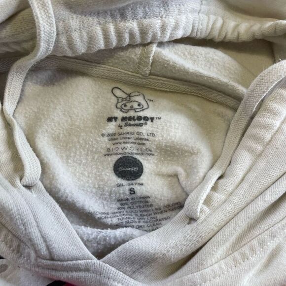 Sanrio My Melody Small Hoodie Pullover Cream Long Sleeve - Picture 9 of 10